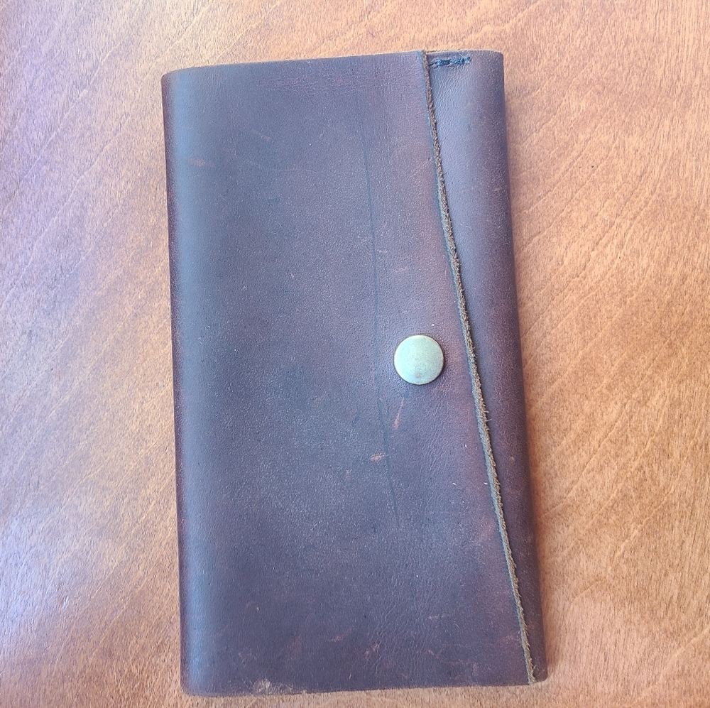 Cognac porltand leather wallet